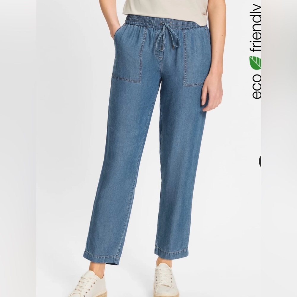 Olsen Lisa Tie waist 5/6 Classic lyocell womens pants